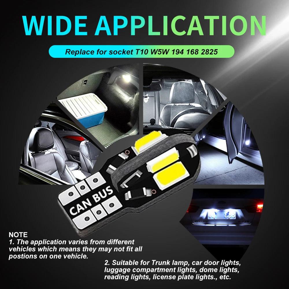 10pcs T10 W5W - Auto Led Interior for Renault & Dacia - One Beast Garage
