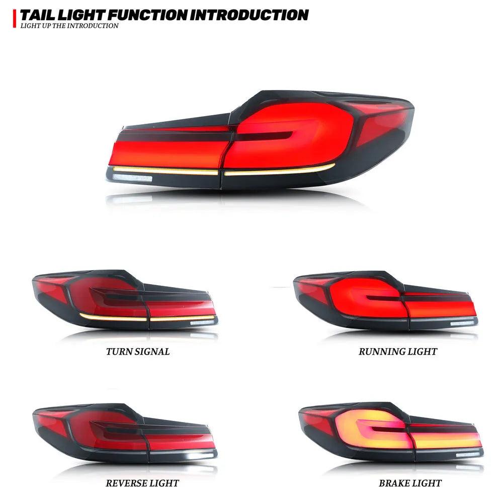 5 Series F90 - LED Tail Light Kit - Full Led - One Beast Garage