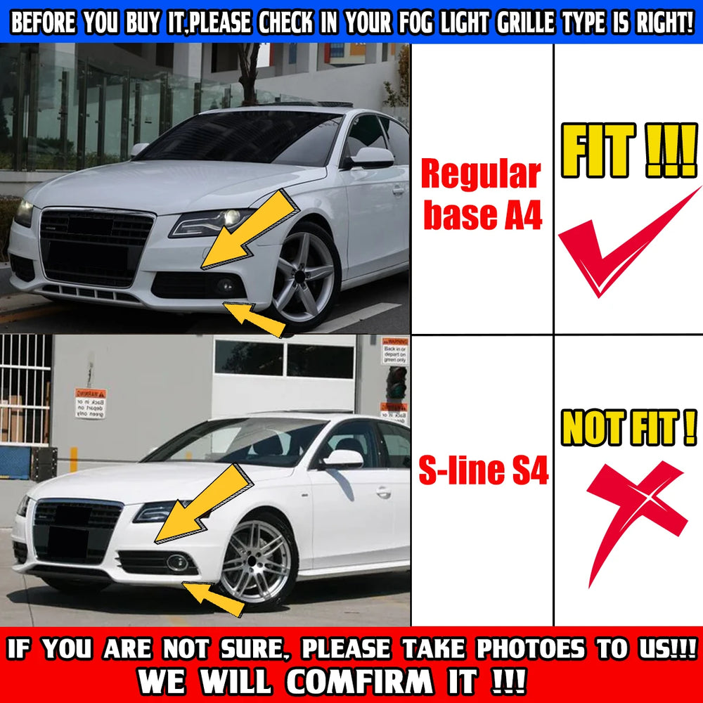 Audi A4 front bumper projectors - HoneyStyle - One Beast Garage