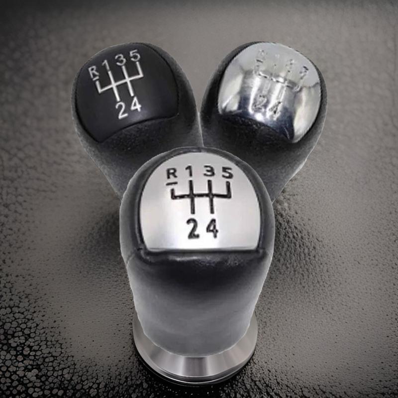 Black - Chrome & Plastic or Leather - Car Shift Gear Knob - Dacia & Logan - One Beast Garage - 