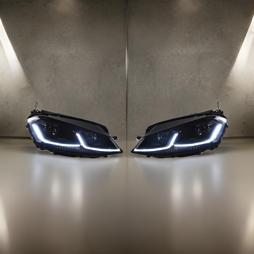 Headlight Full Led - Golf 7 MK7 - Golf 7,5 MK7,5 Facelift - Dynamic Bi-Led - One Beast Garage