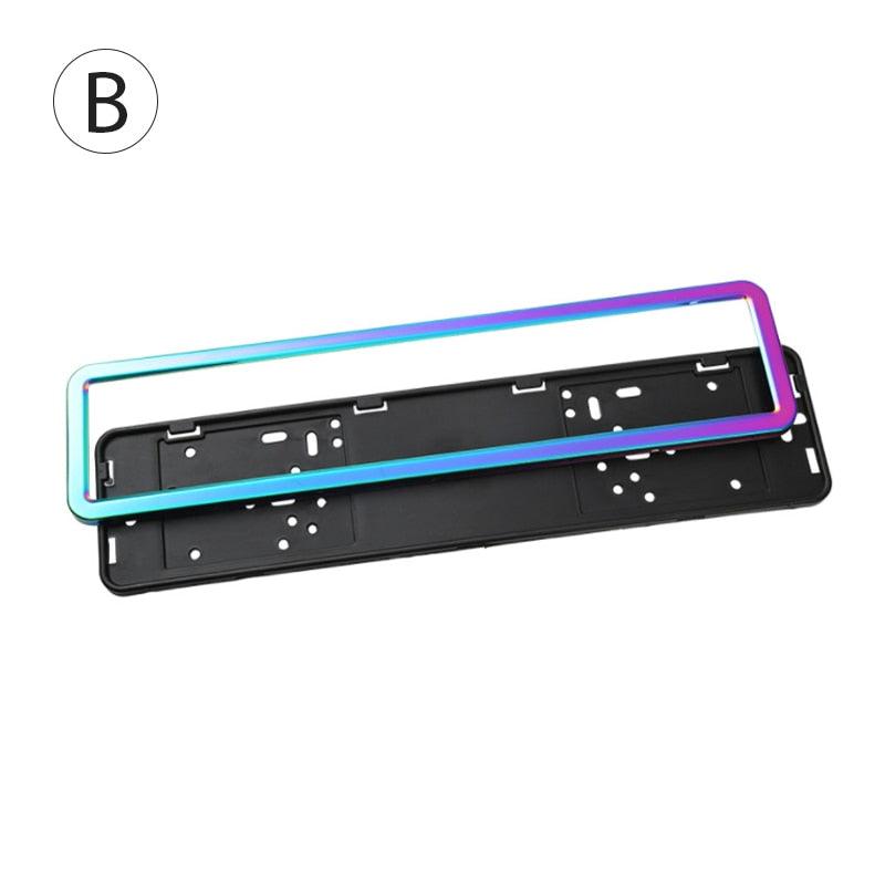 License Plate - 1SET - Universal - Metal/PLastic Material - One Beast Garage