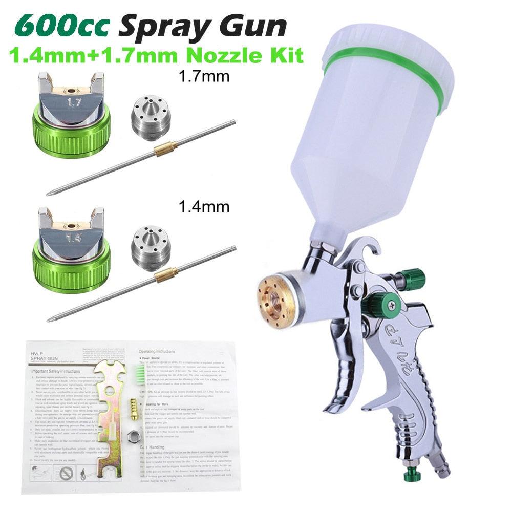 Professional HVLP Spay Gun 1.4/1.7/2.0mm Nozzle - One Beast Garage