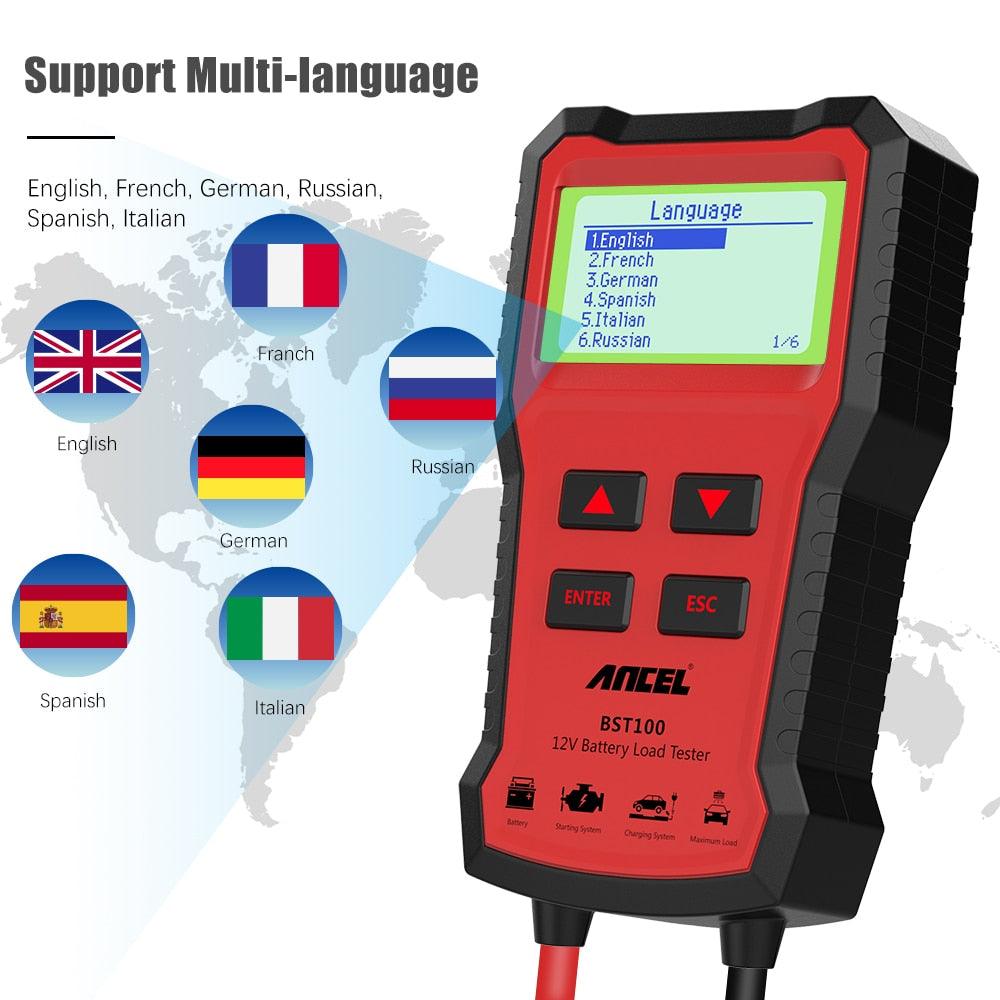 Battery Tester - Ancel BST100 Car Tool - One Beast Garage