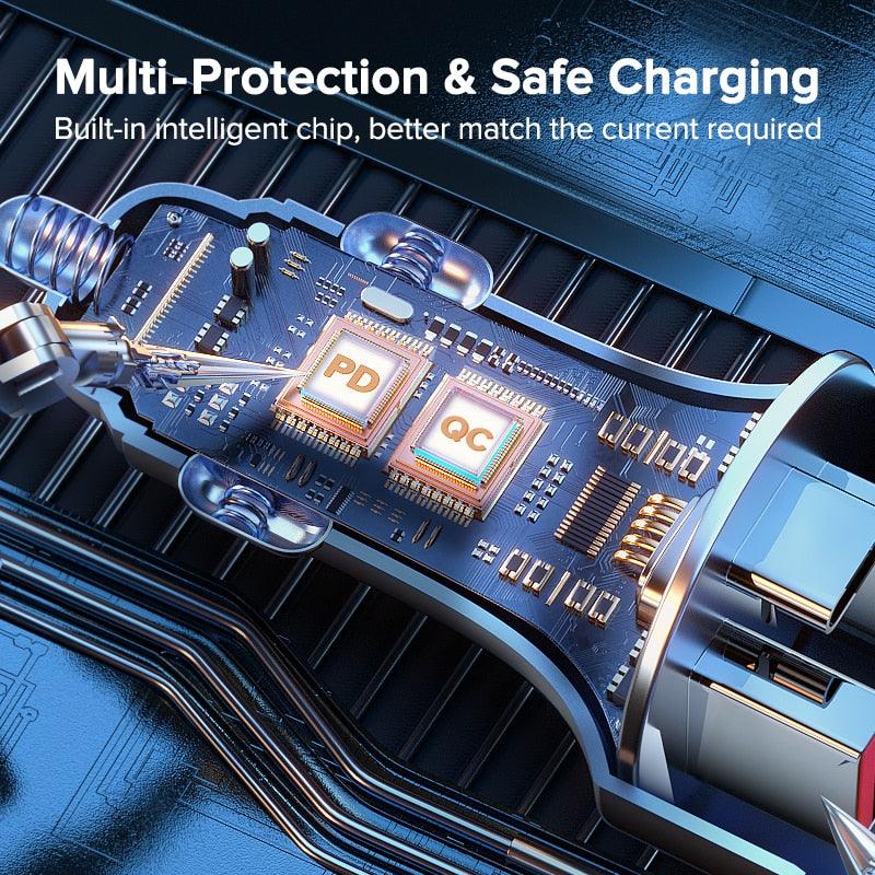 Car Charger USB Type C - Dual Port - Fast Charging Premium - One Beast Garage