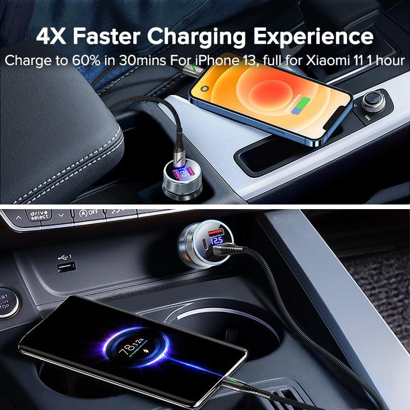 Car Charger USB Type C - Dual Port - Fast Charging Premium - One Beast Garage