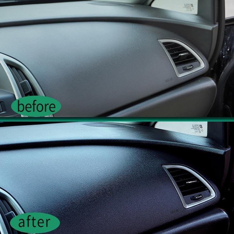 Car Plastic Restorer Polish Leather Cleaner Spray Back To Black - One Beast Garage