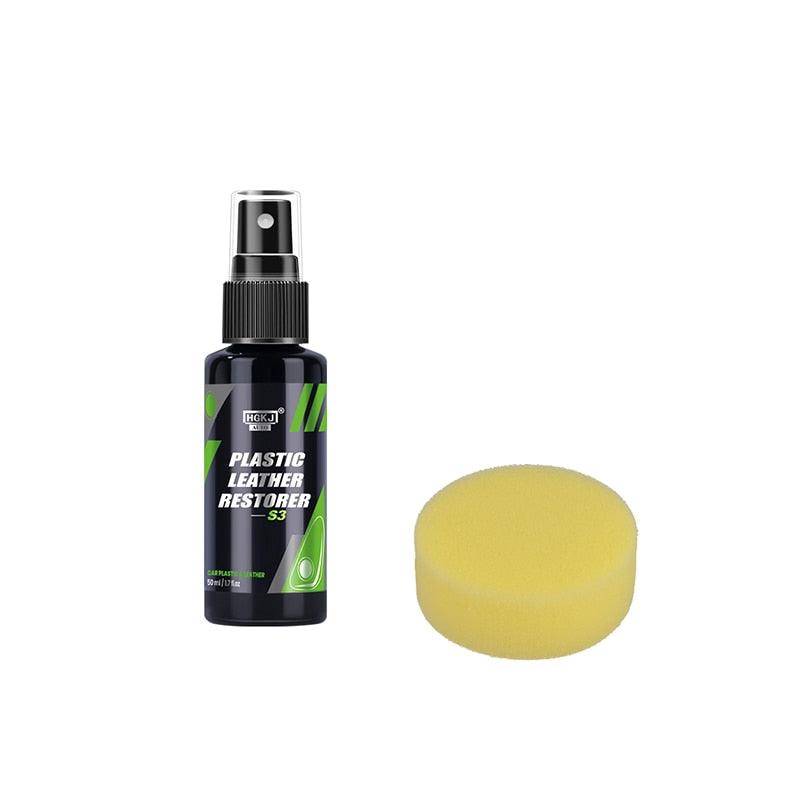 Car Plastic Restorer Polish Leather Cleaner Spray Back To Black - One Beast Garage