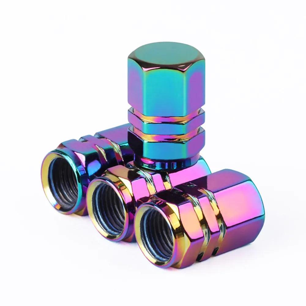 Colorful Valve Stems Caps Tire Cap Aluminum Wheels - One Beast Garage