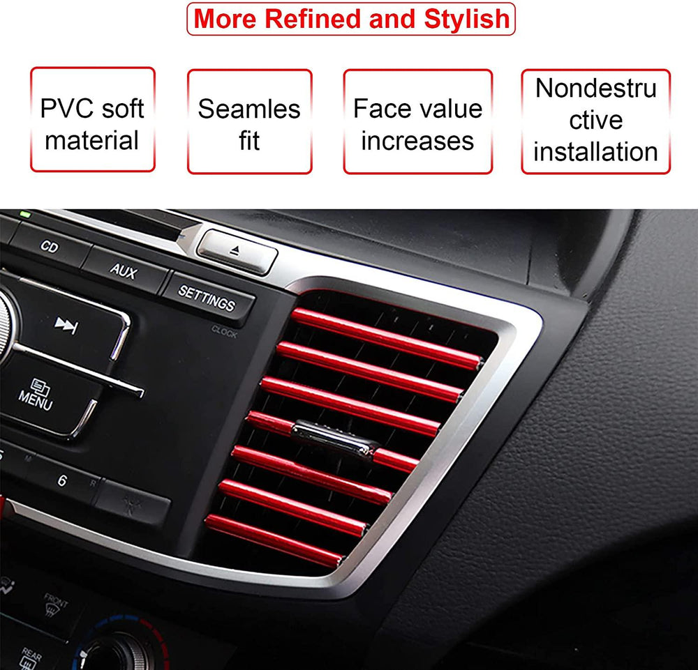 Decorative nickel strips for car air vents - One Beast Garage