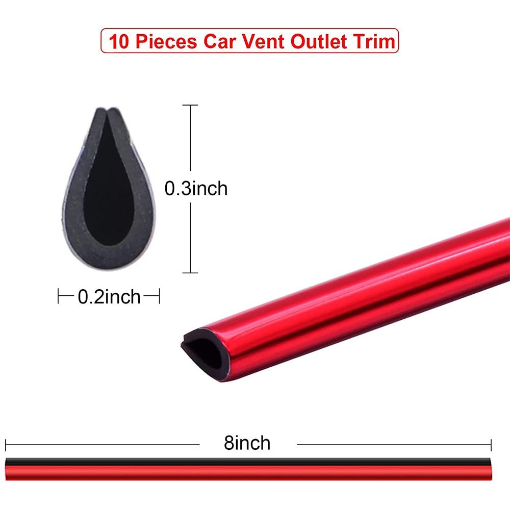 Decorative nickel strips for car air vents - One Beast Garage