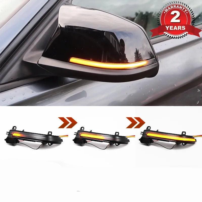 Dynamic sequential signaling set side mirror BMW - One Beast Garage