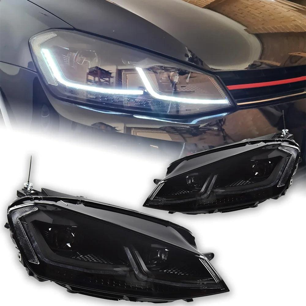Headlight Full Led - Golf 7 MK7 / Golf 7,5 MK7,5 Facelift - Dynamic Bi-Led - One Beast Garage