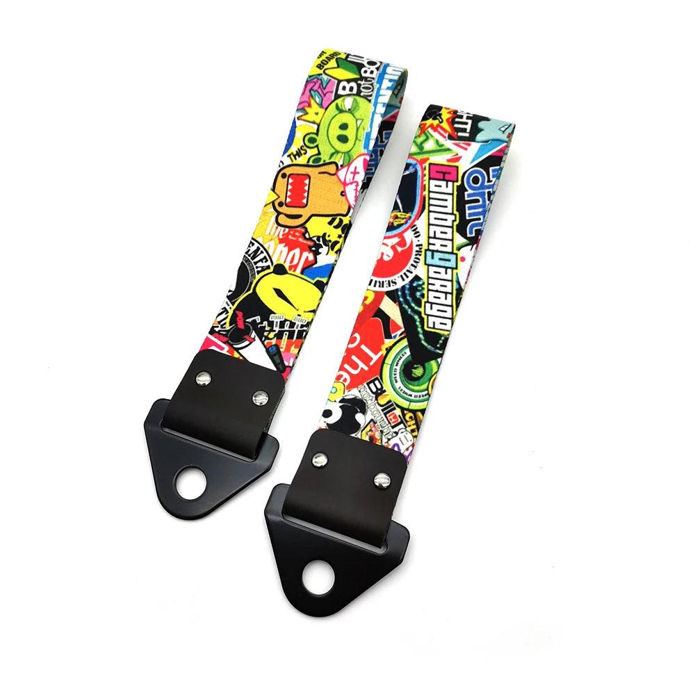 JDM Racing Culture Car Pendant Tow Strap Belt - One Beast Garage