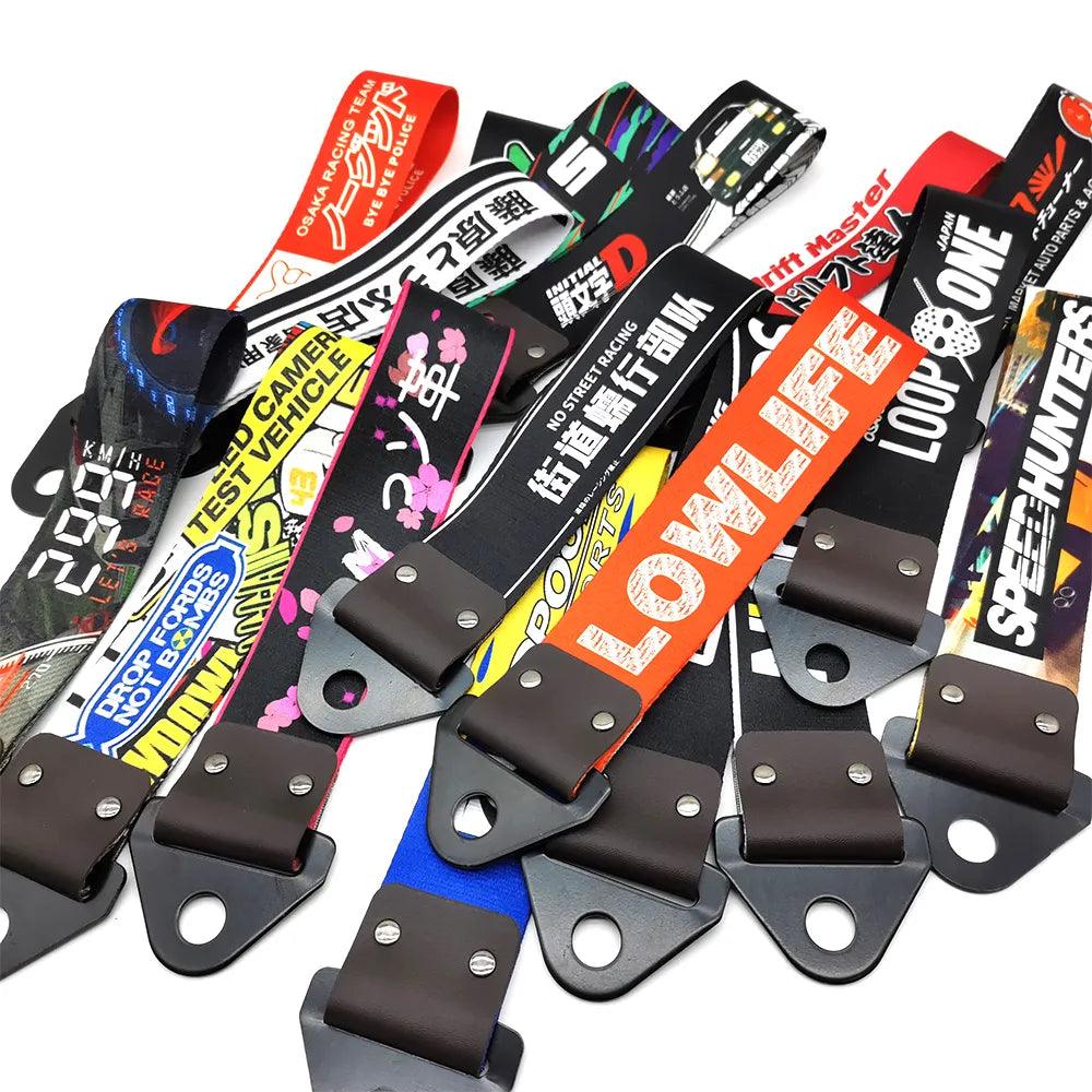 JDM Racing Culture Car Pendant Tow Strap Belt - One Beast Garage