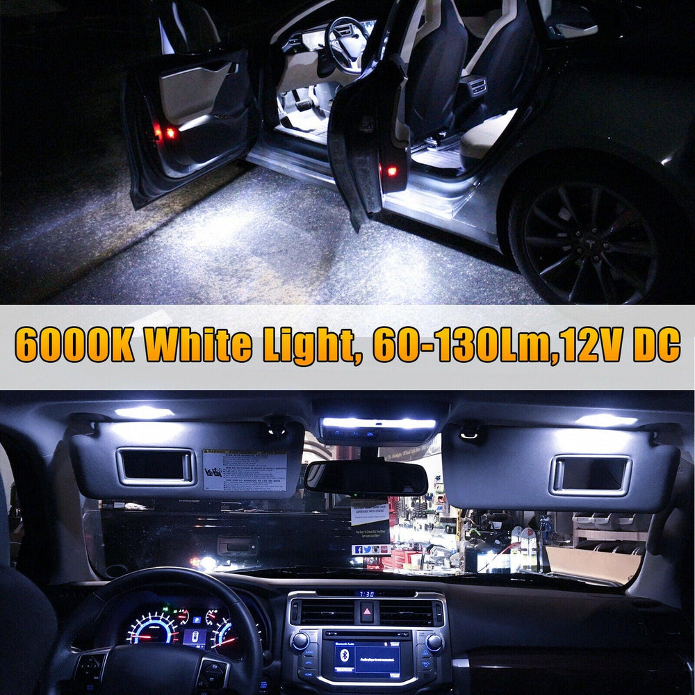 LED T10 - SET Clear White - One Beast Garage
