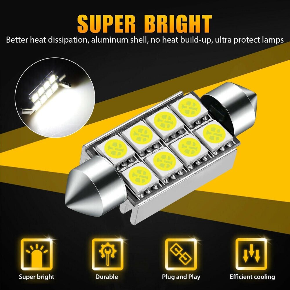 LED T10 - SET Clear White - One Beast Garage