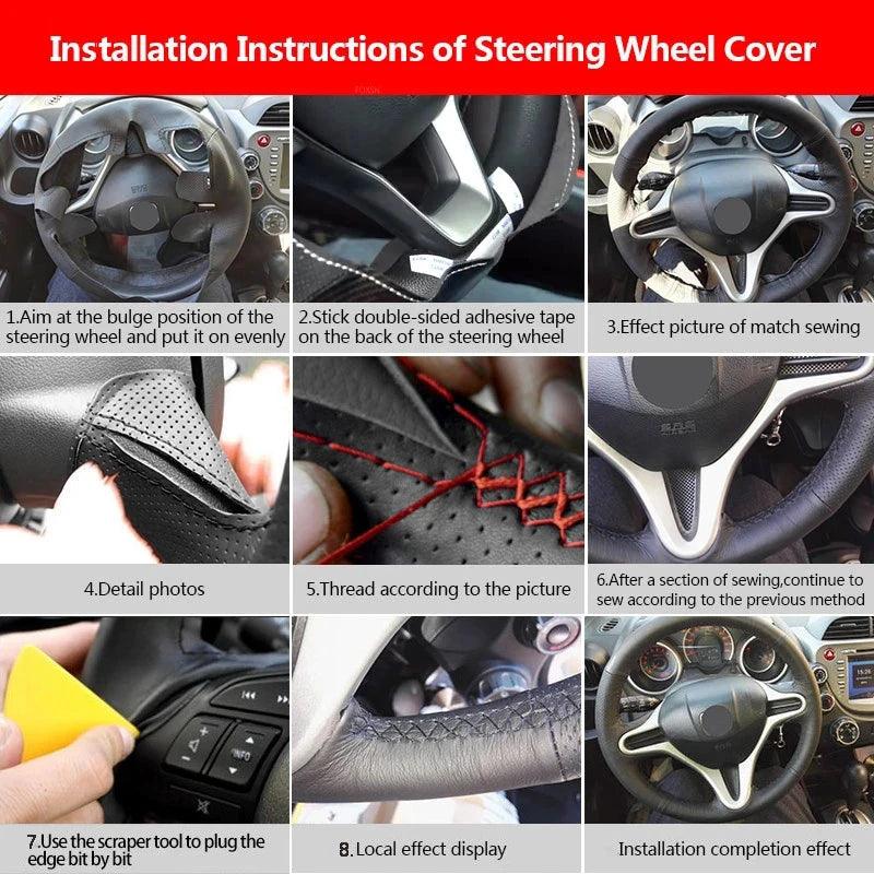Pro leather steering wheel cover - Dacia & Renault - One Beast Garage