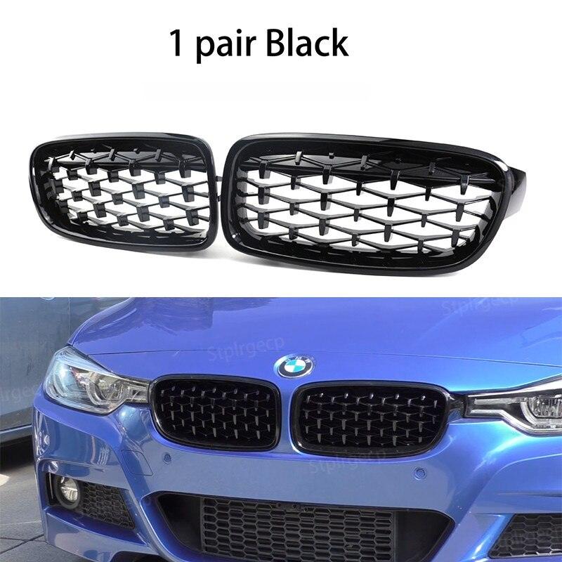 Set of 2 central grills for BMW, with a luxurious and premium look - One Beast Garage