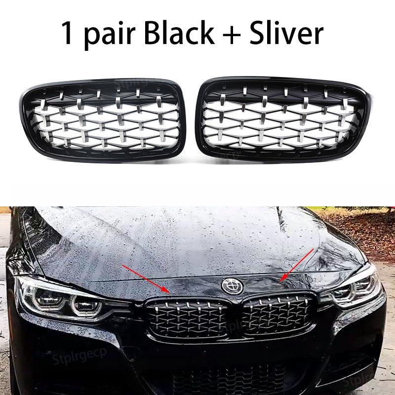 Set of 2 central grills for BMW, with a luxurious and premium look - One Beast Garage
