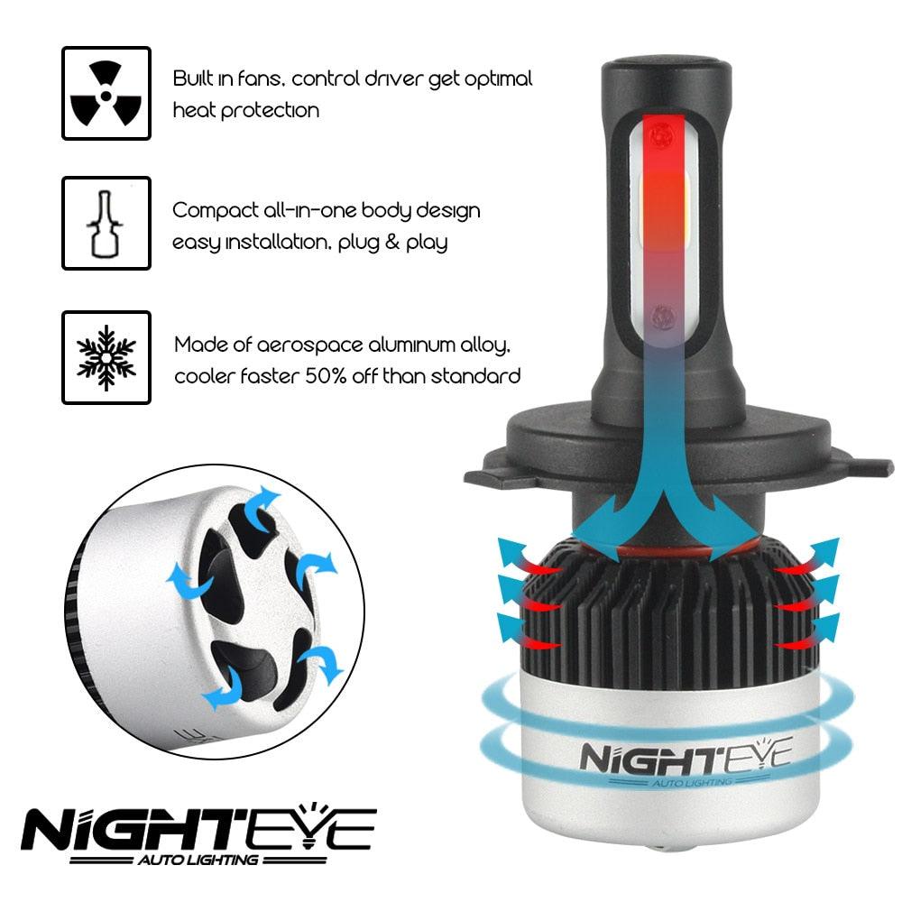 Set of 2 leds H7 LED / H4 LED H8/H9/H11 6 Car bulb - One Beast Garage