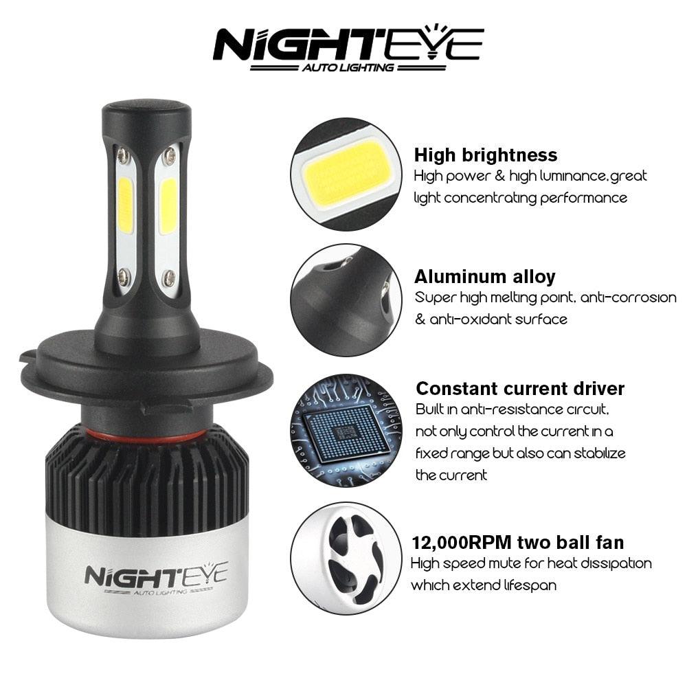 Set of 2 leds H7 LED / H4 LED H8/H9/H11 6 Car bulb - One Beast Garage