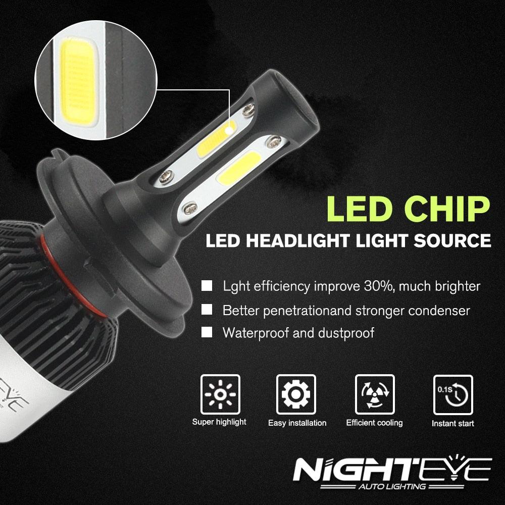 Set of 2 leds H7 LED / H4 LED H8/H9/H11 6 Car bulb - One Beast Garage