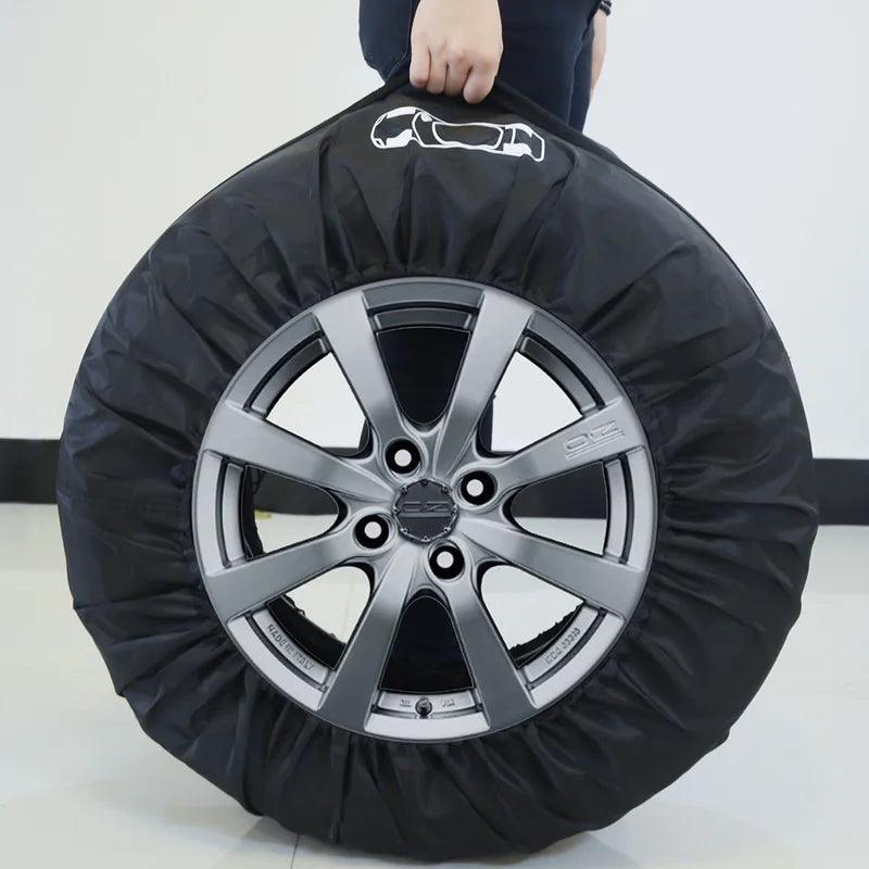 Set of 4 covers for storing car wheels - One Beast Garage