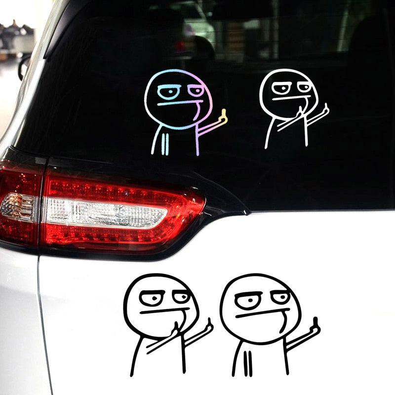 Cartoon Funny Sticker - Reflective - One Beast Garage