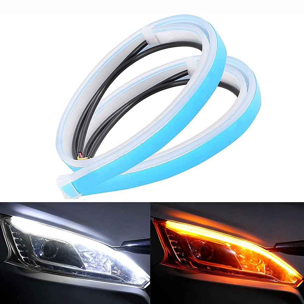 LED DRL Car Daytime Running Light Flexible Waterproof Strip - One Beast Garage