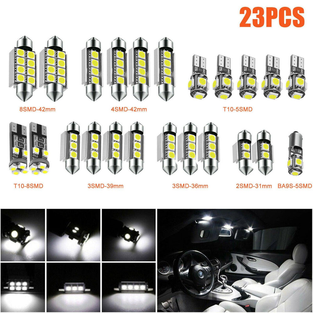 LED T10 - SET Clear White - One Beast Garage